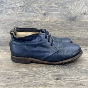 Timberland Blake Leather Lace-Up Mid Top Chelsea Boot Men's Size 10.5 Blue